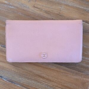 Chanel Blush Pink Leather Wallet